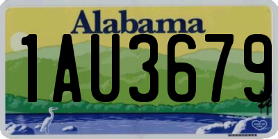 AL license plate 1AU3679