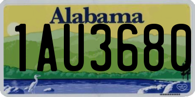 AL license plate 1AU3680