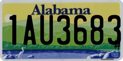 AL license plate 1AU3683