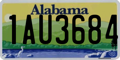 AL license plate 1AU3684