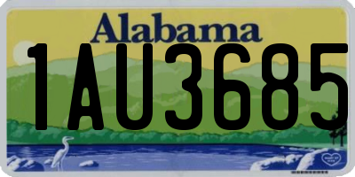 AL license plate 1AU3685