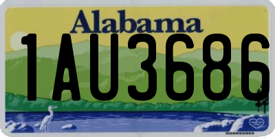 AL license plate 1AU3686