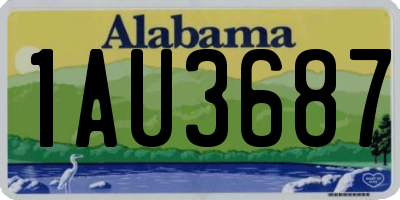 AL license plate 1AU3687