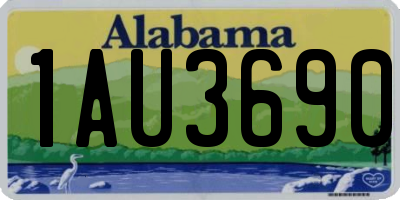 AL license plate 1AU3690