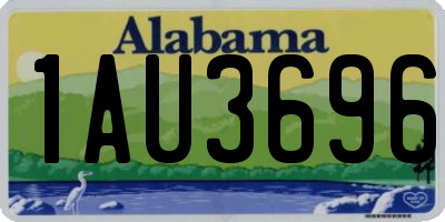 AL license plate 1AU3696