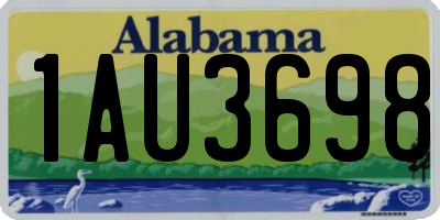 AL license plate 1AU3698