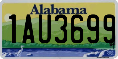 AL license plate 1AU3699