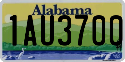 AL license plate 1AU3700
