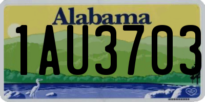 AL license plate 1AU3703