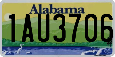 AL license plate 1AU3706