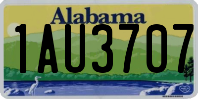 AL license plate 1AU3707