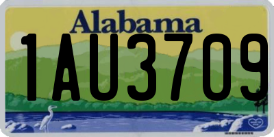 AL license plate 1AU3709