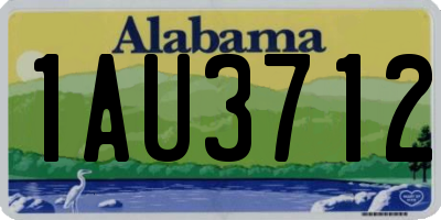 AL license plate 1AU3712
