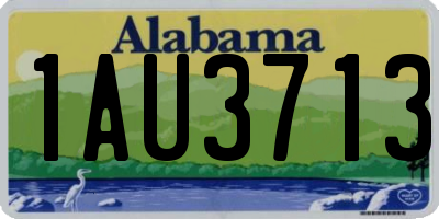 AL license plate 1AU3713