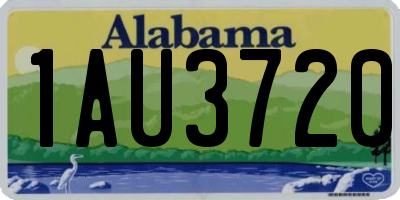 AL license plate 1AU3720