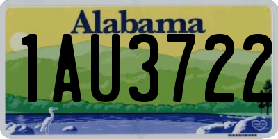 AL license plate 1AU3722
