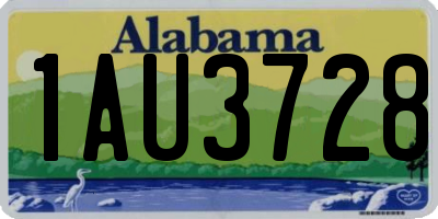 AL license plate 1AU3728