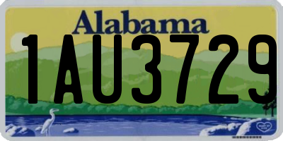 AL license plate 1AU3729