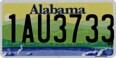 AL license plate 1AU3733