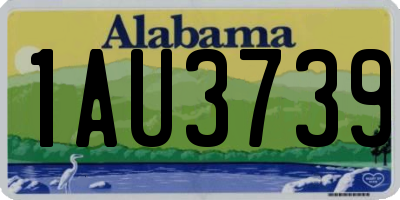 AL license plate 1AU3739