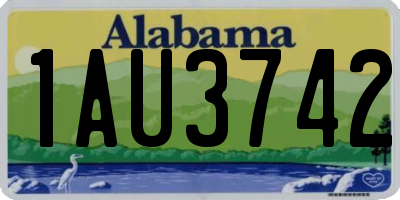 AL license plate 1AU3742