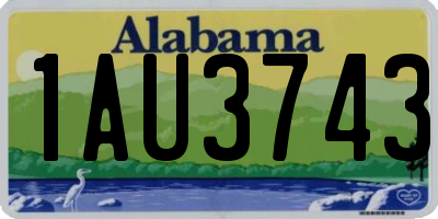 AL license plate 1AU3743