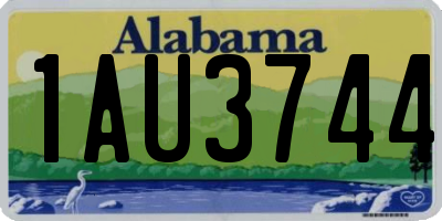 AL license plate 1AU3744