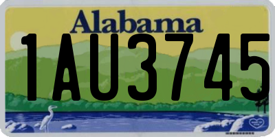 AL license plate 1AU3745