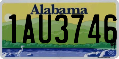 AL license plate 1AU3746