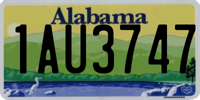 AL license plate 1AU3747