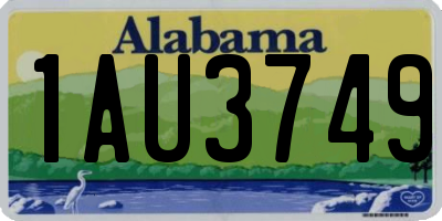 AL license plate 1AU3749