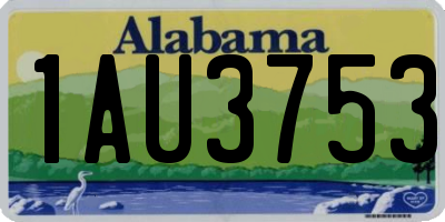 AL license plate 1AU3753