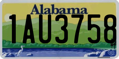AL license plate 1AU3758