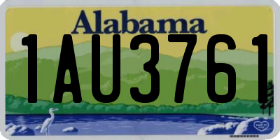 AL license plate 1AU3761