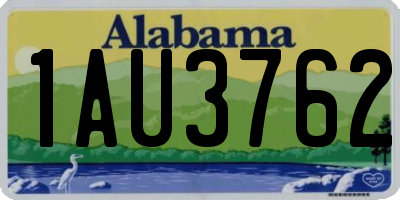 AL license plate 1AU3762