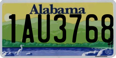 AL license plate 1AU3768