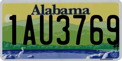 AL license plate 1AU3769