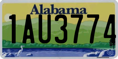 AL license plate 1AU3774