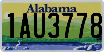 AL license plate 1AU3778