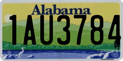 AL license plate 1AU3784
