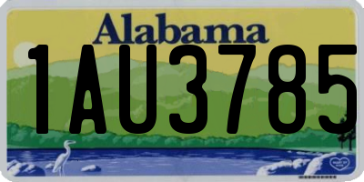 AL license plate 1AU3785