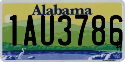 AL license plate 1AU3786
