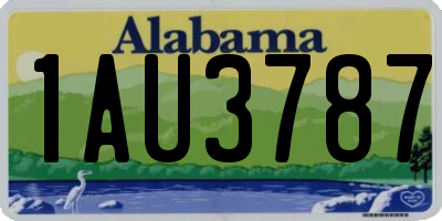 AL license plate 1AU3787
