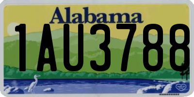 AL license plate 1AU3788