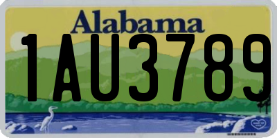 AL license plate 1AU3789