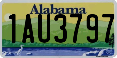 AL license plate 1AU3797