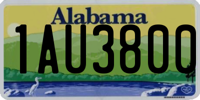 AL license plate 1AU3800