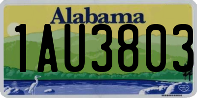 AL license plate 1AU3803