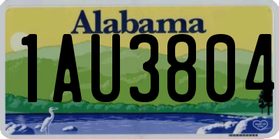 AL license plate 1AU3804
