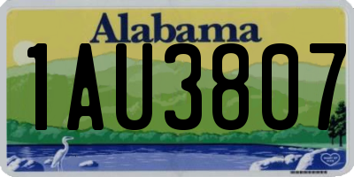AL license plate 1AU3807
